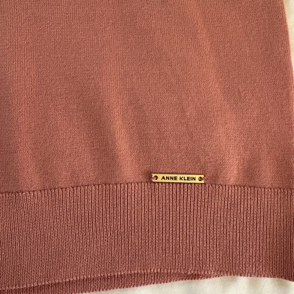 NWT Anne Klein Pink Short Sleeve Women’s Turtleneck Shirt Size Large MSRP $79 - Picture 3 of 11